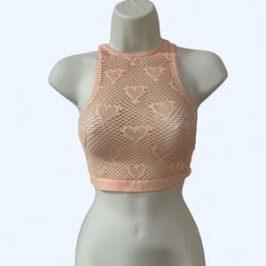 Urban outfitters  pink heart top